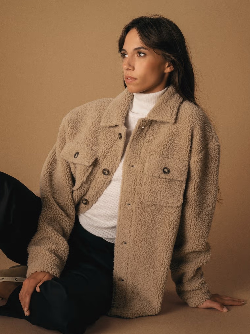 Abercrombie & Fitch Teddy Sherpa Jacket
